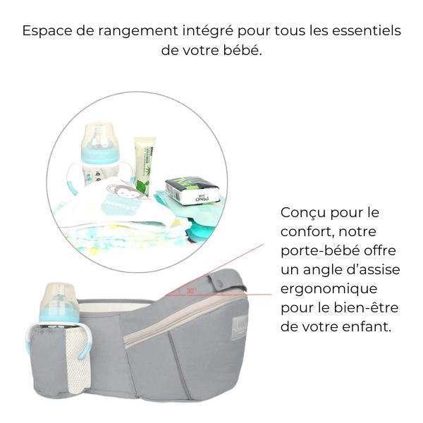 porte-bebe ergonomique coton siege